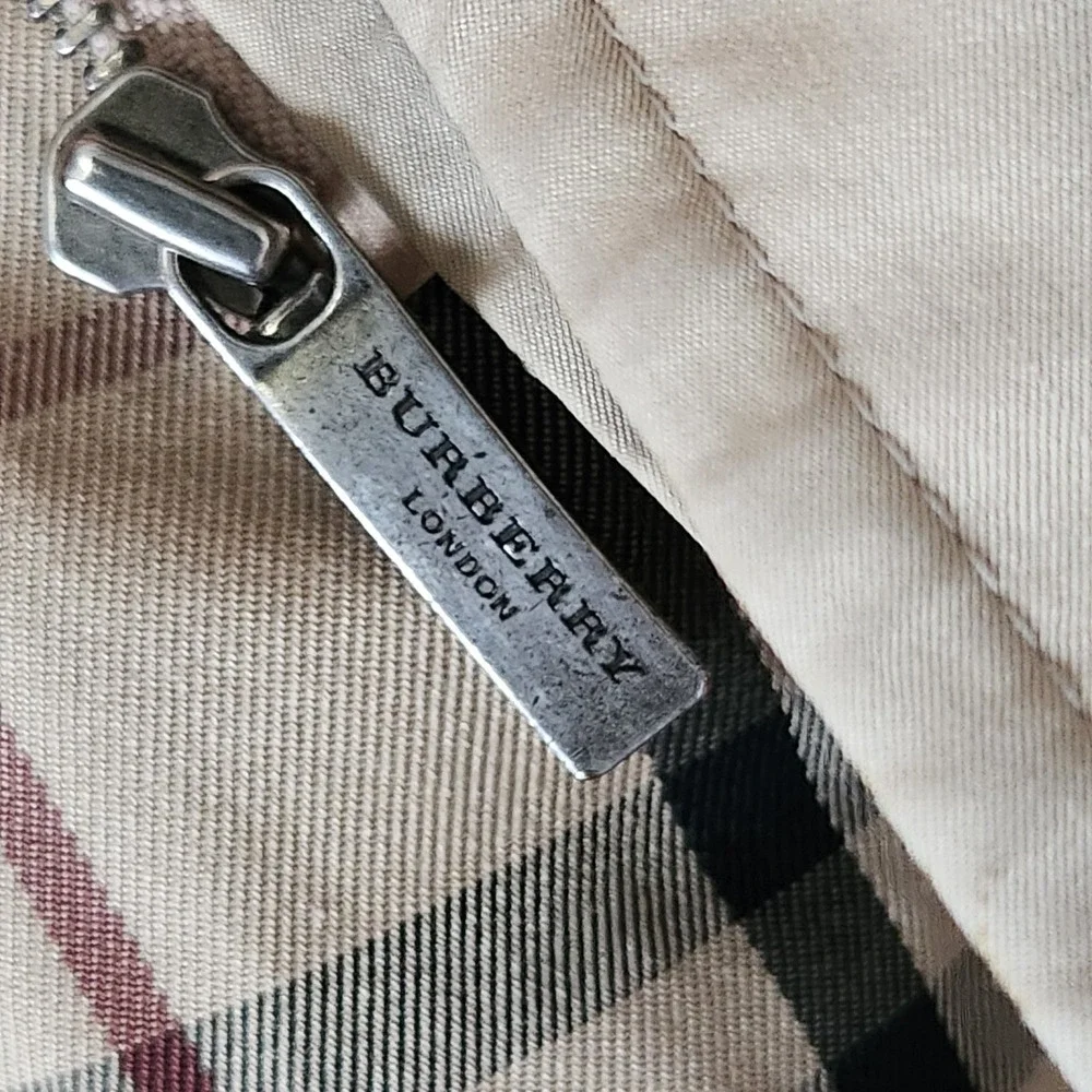 Vintage BURBERRY London Sanyo Shokai 2-in-1 Coat Removable Liner Nova CheckTan